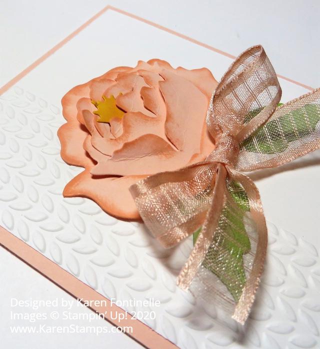 Prized Peony 3D Flower Friendship Card Closeup
