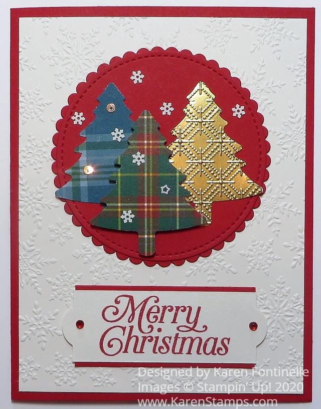 Pine Tree Punch Christmas Card