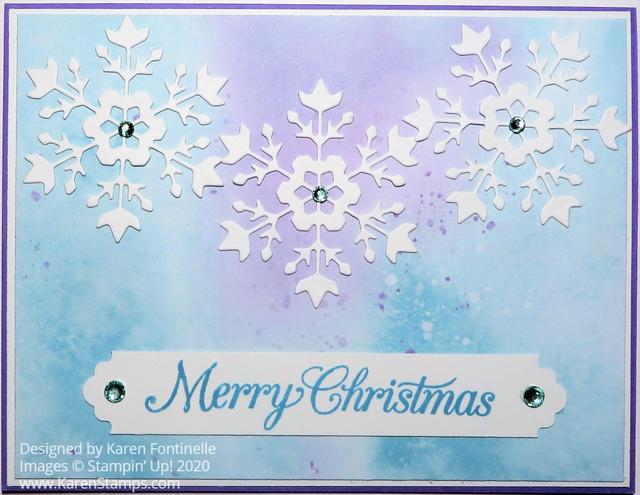 Snowflake Splendor Merry Christmas Card