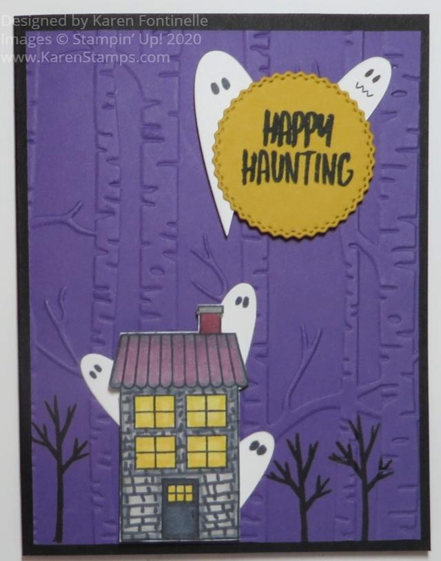 Coming Home Haunted House Halloween Card