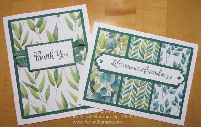 Forever Greenery Easy Cards