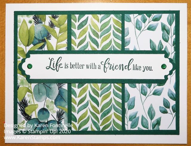Forever Greenery Friend Card