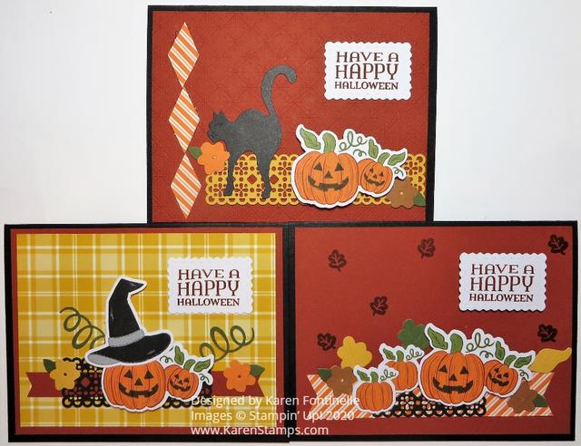 Paper Pumpkin Halloween Cards