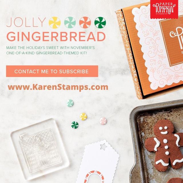 Paper Pumpkin Jolly Gingerbread Kit Nov 2020