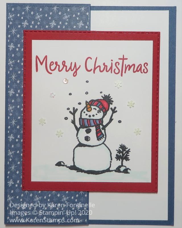 Snowman Z-Fold Merry Christmas Card