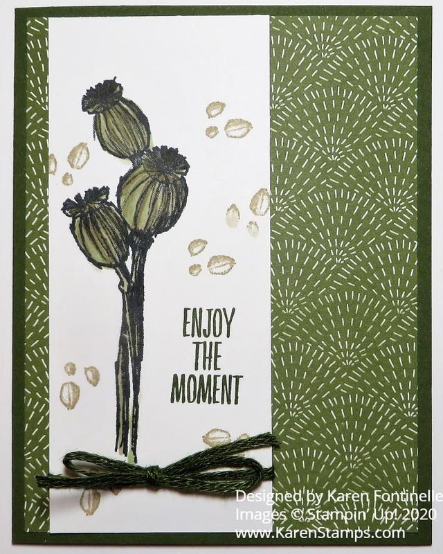 Enjoy The Moment Seed Pod Card