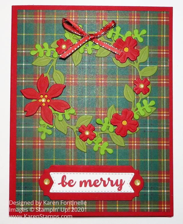 Plaid Tidings Christmas Wreath