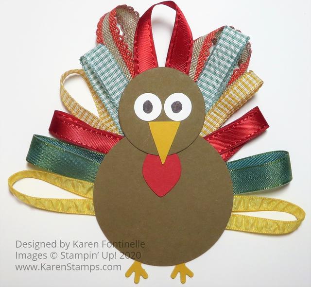 Ribbon Turkey For Thanksgiving