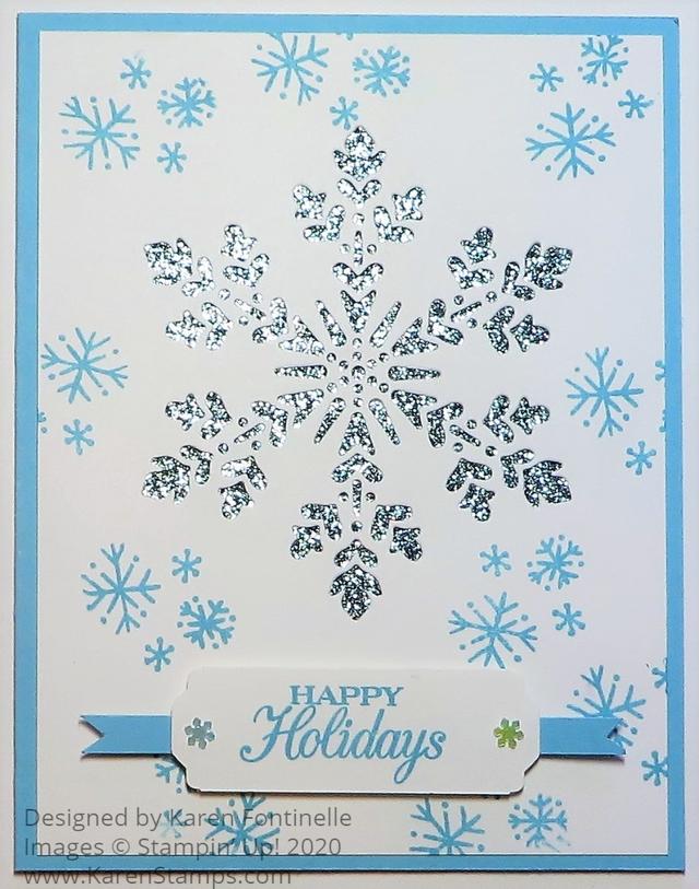 So Many Snowflakes Die-Cut Holiday Card