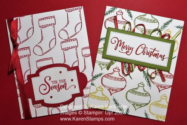 Easy Tag Buffet Christmas Cards