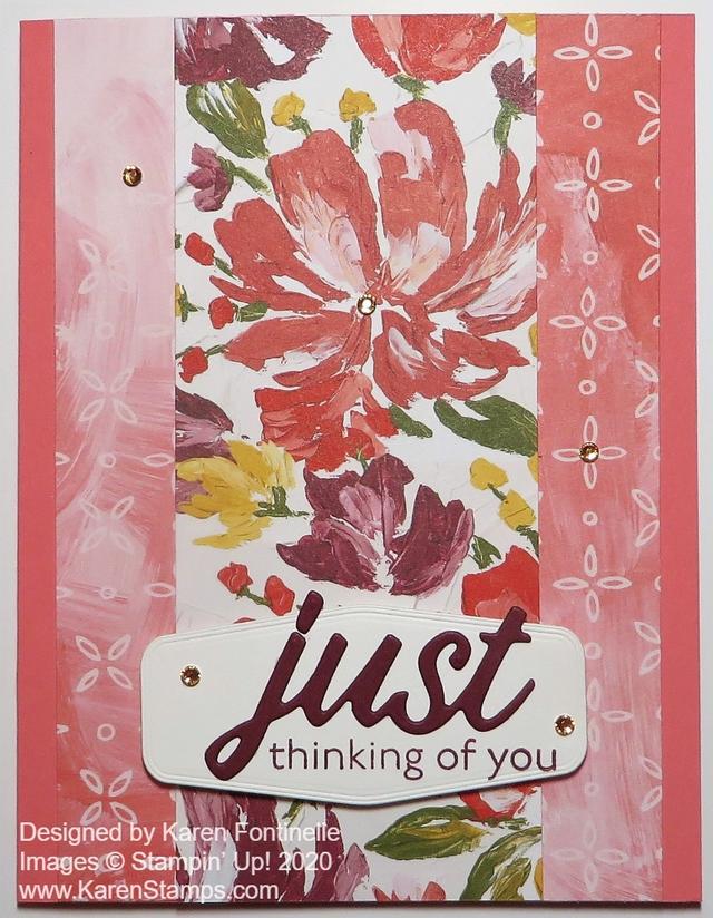 Fine Art Floral Thinking of You Card