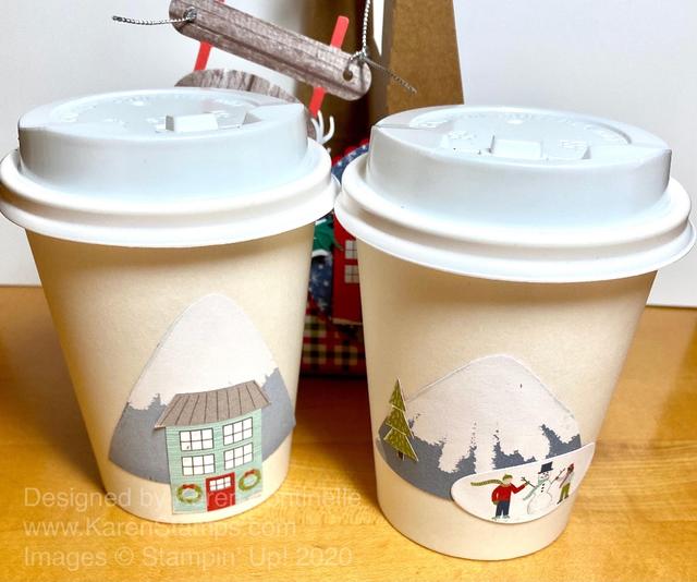 Coffee Carrier Cups Trim the Town cutouts