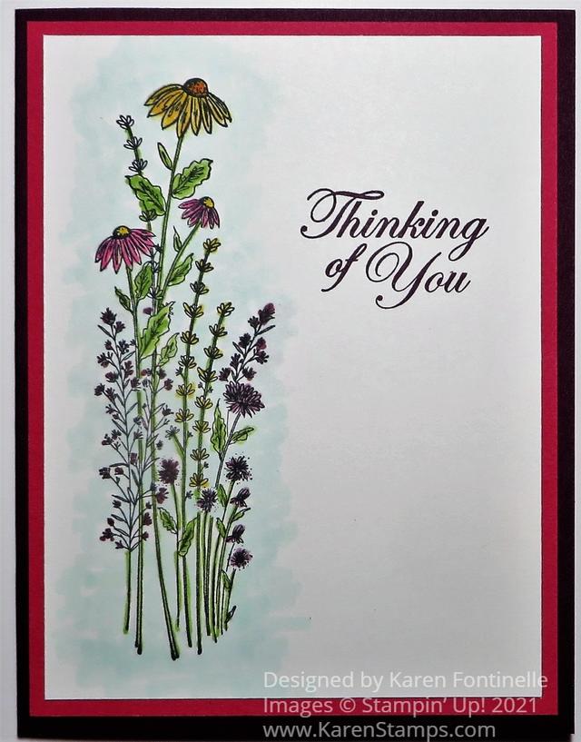 Dragonfly Garden Thinking of You Card