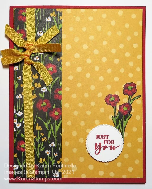 Flower & Field Just For You Card