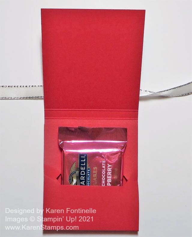 Valentine's Day Chocolate Candy Holder Inside