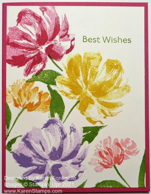 Art Gallery Floral Card For Spring