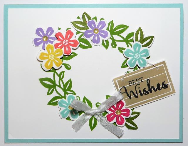 Arrange a Wreath Best Wishes Card