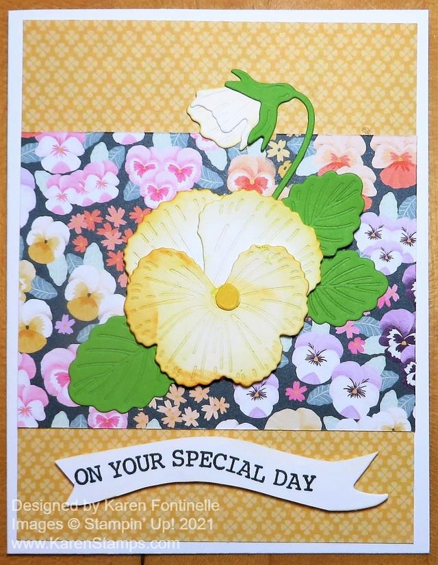 Pansy Patch Card For a Special Day