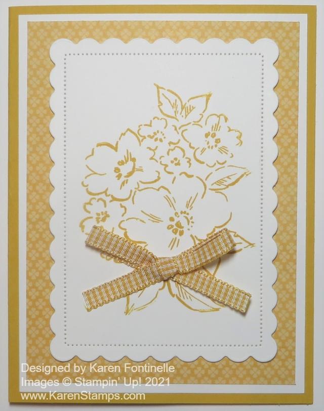 Hand-Penned Petals Monochromatic Bumblebee Card