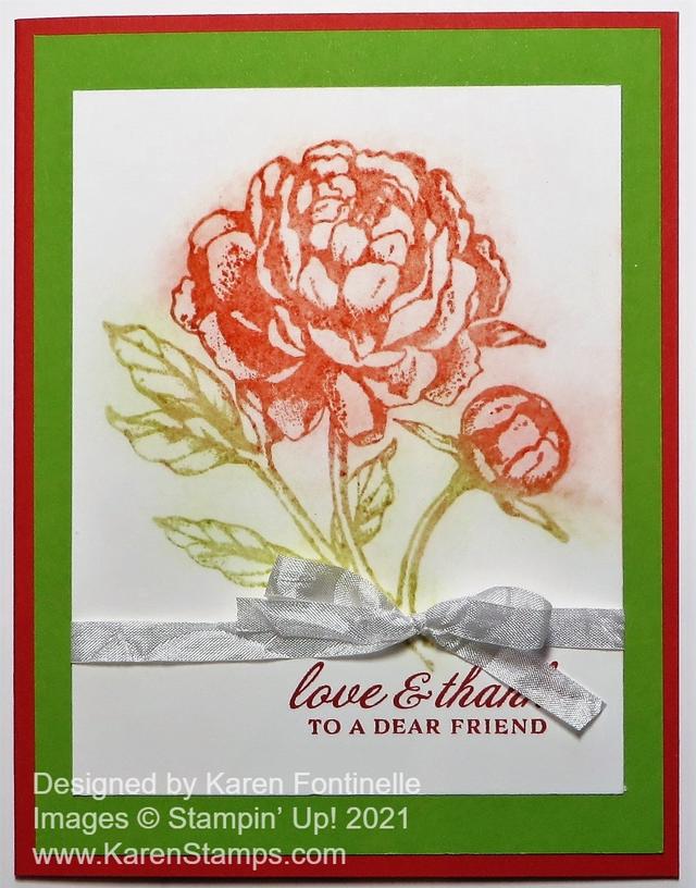 Prized Peony Poppin Pastels Friend Card