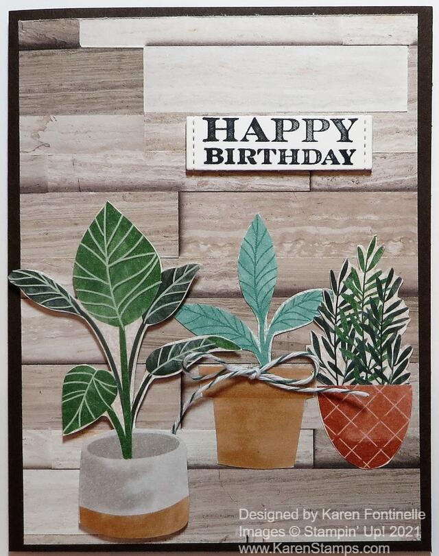 Bloom Where You're Planted Happy Birthday Card