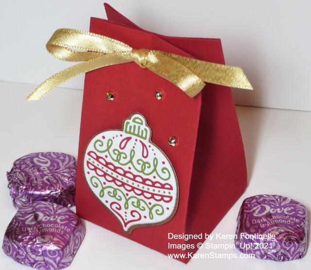 Christmas 2-4-6-8 Treat Bag With Ornament