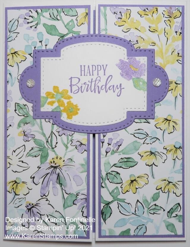 Hand-Penned Gatefold Birthday Card