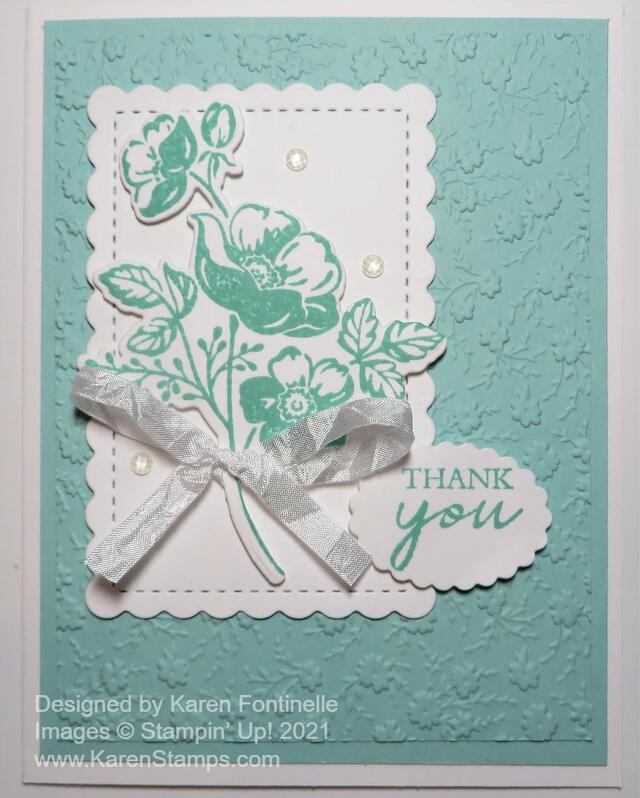 Monochromatic Shaded Summer Thank You Card