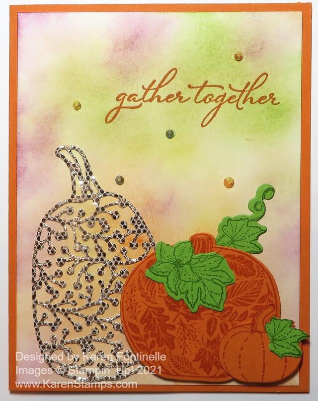 Pretty Pumpkin Gather Together Fall Card