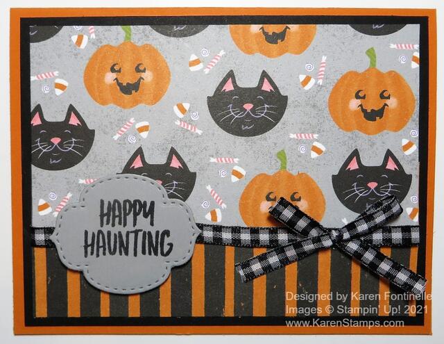 Cute Halloween Happy Haunting Card