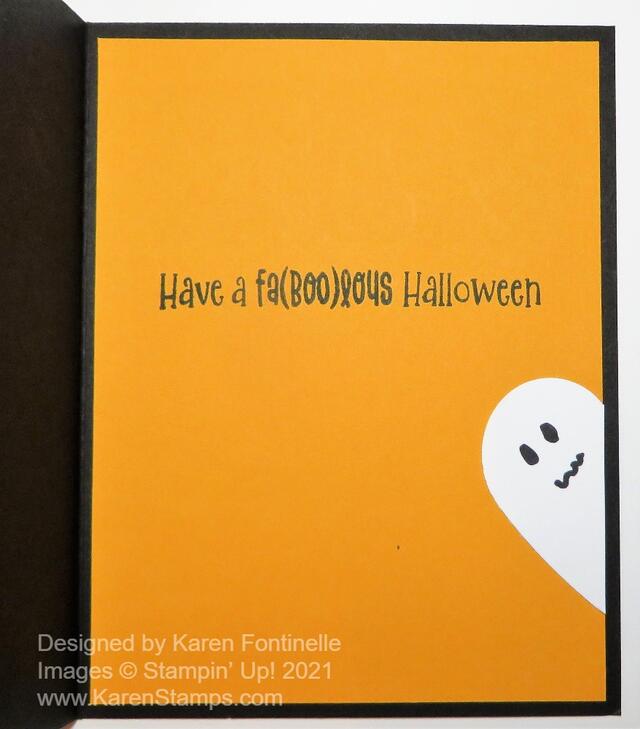 Halloween Ghosts Boo Card Inside