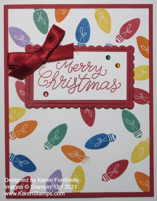 Little Delights Christmas Bulb Card