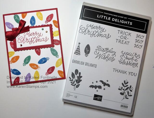 Little Delights Christmas Bulb Christmas Card