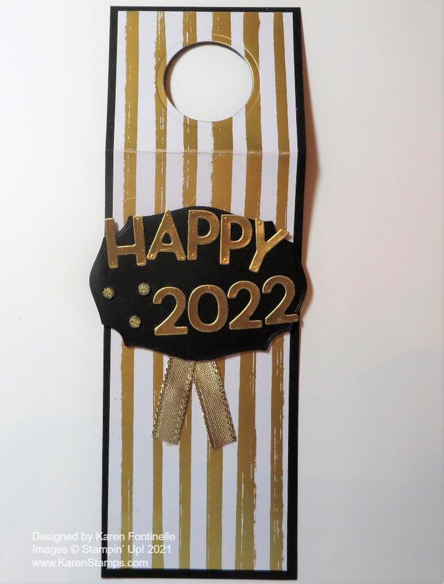 New Year 2022 Wine Tag