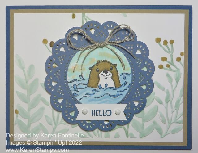 Awesome Otters Hello Card