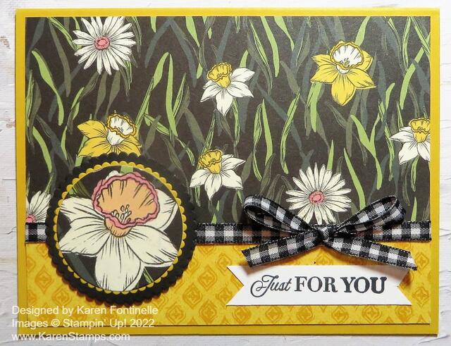 Daffodil Afternoon Just For You Card