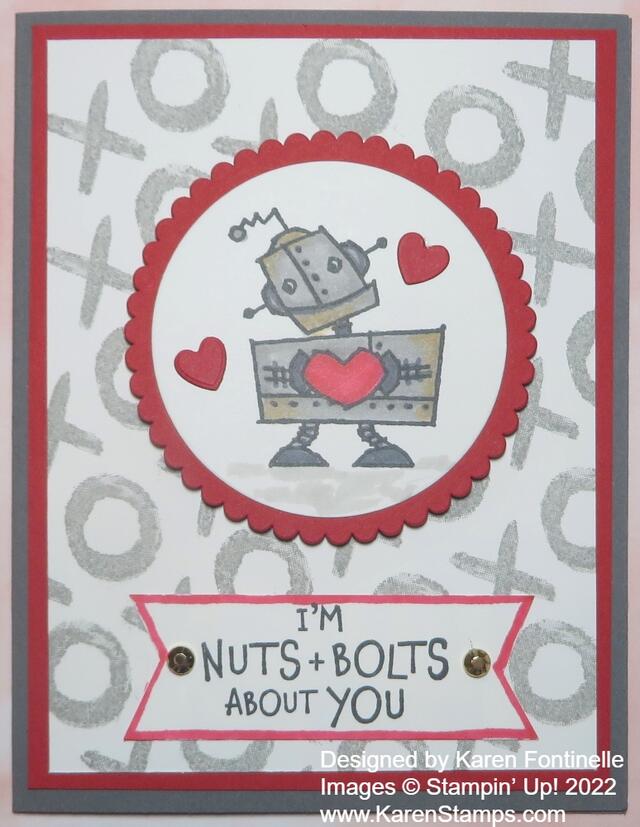 Nuts & Bolts Heart Robot Valentine