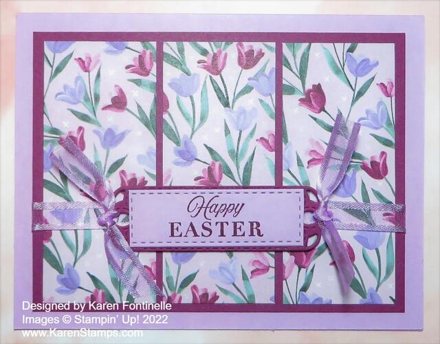 Flowering Fields Fresh Freesia Easter Card