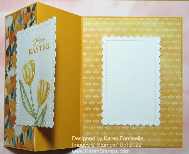 Flowering Fields Z-Fold Easter Card Inside