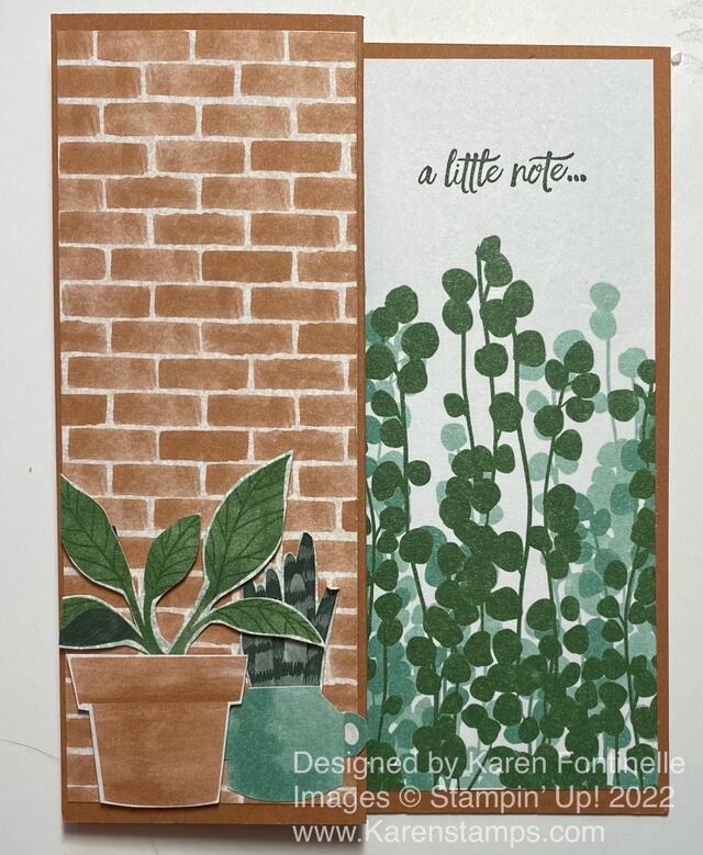 Bloom Where You're Planted Z-Fold Card