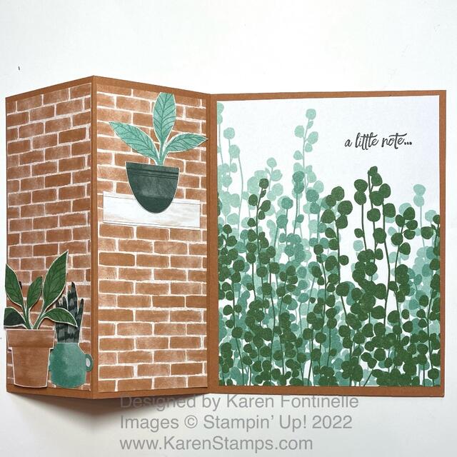 Bloom Where You're Planted Z-Fold Card Inside