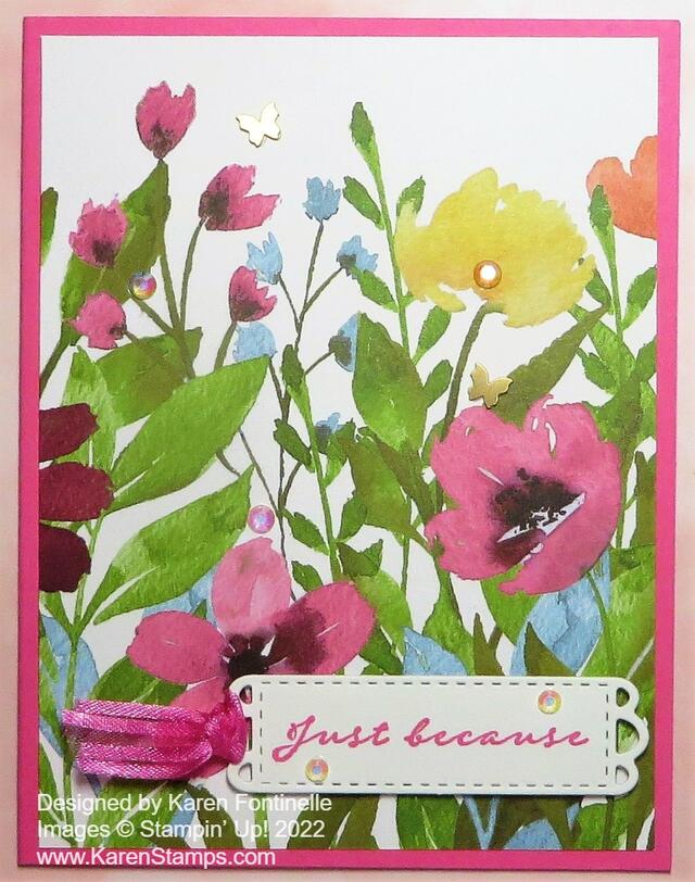 Quick and Easy Awash in Beauty Card