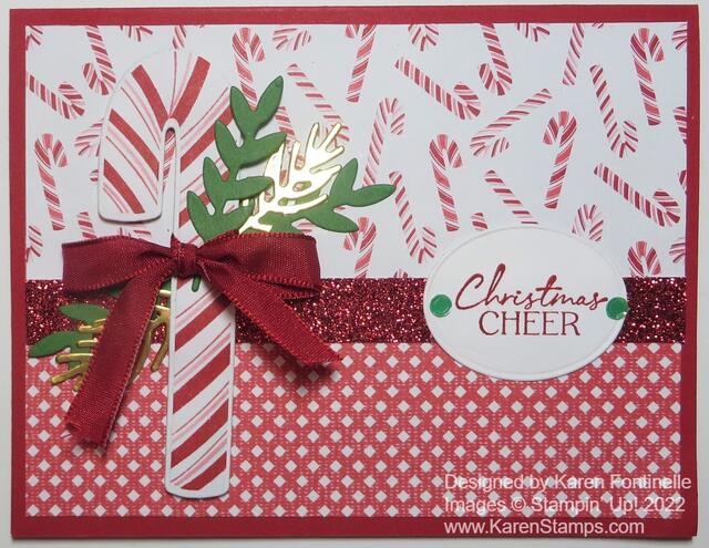 Christmas Candy Cane Card