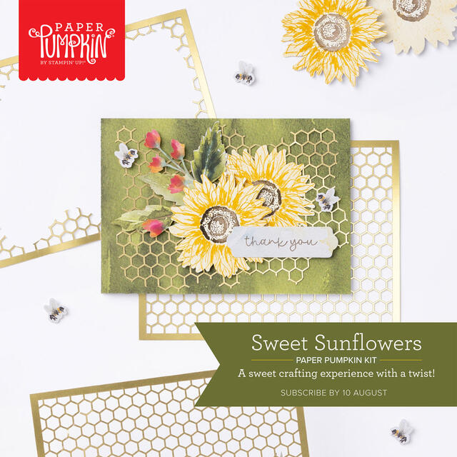 Paper Pumpkin Kit August 2022 Sweet Sunflowers