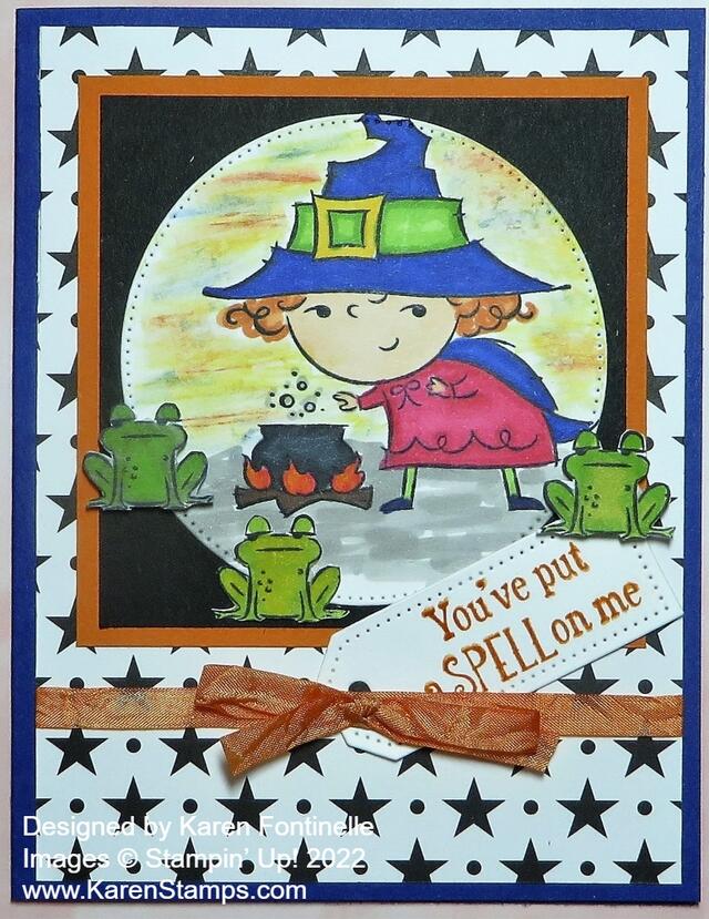 Best Witches and Frogs Halloween Card