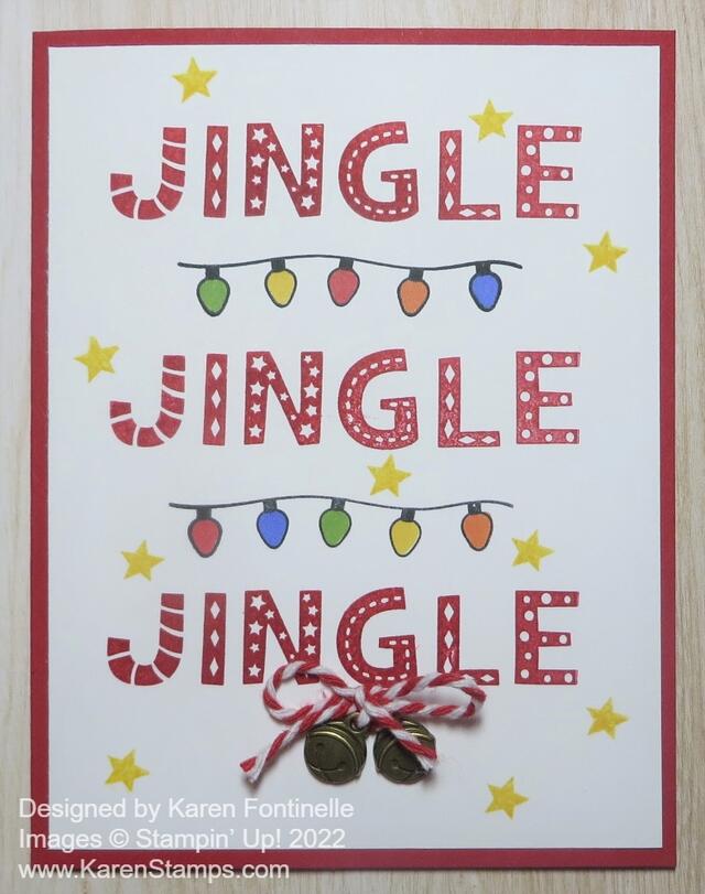 Jingle Jingle Jingle Christmas Card With Bells