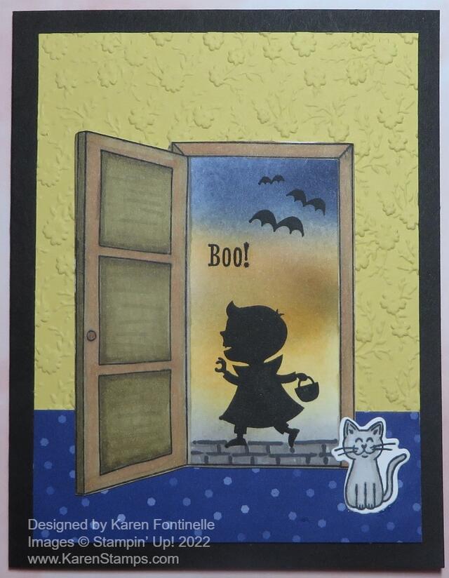 Warm Welcome Trick or Treat Halloween Card