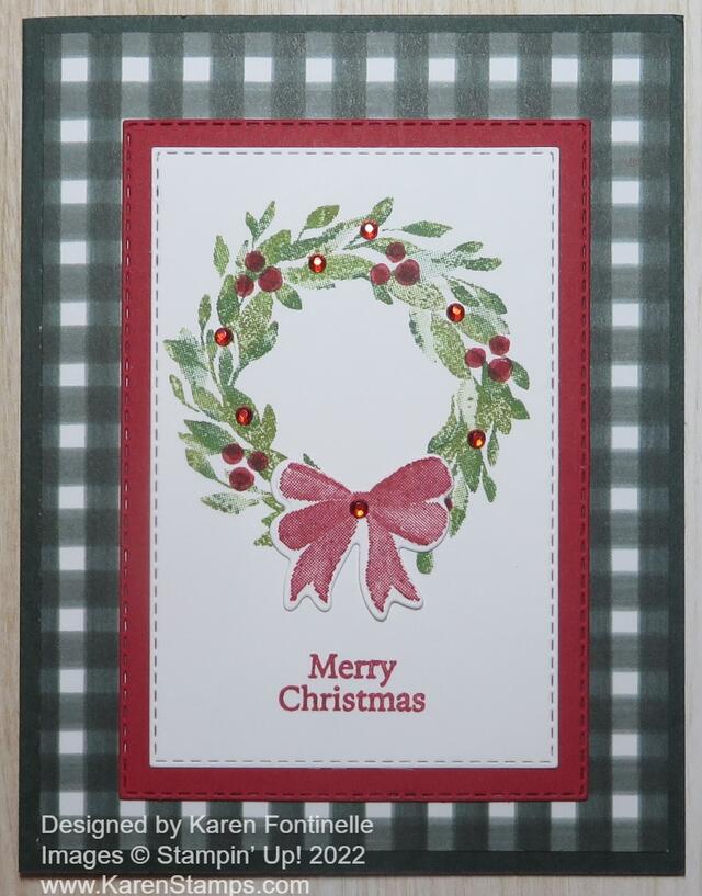 Cottage Wreaths Christmas Card