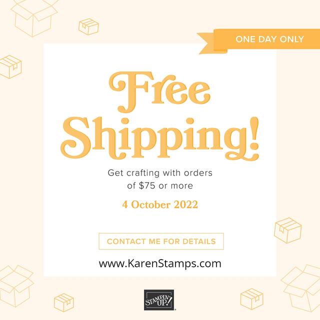FREE SHIPPING Oct 4 2022
