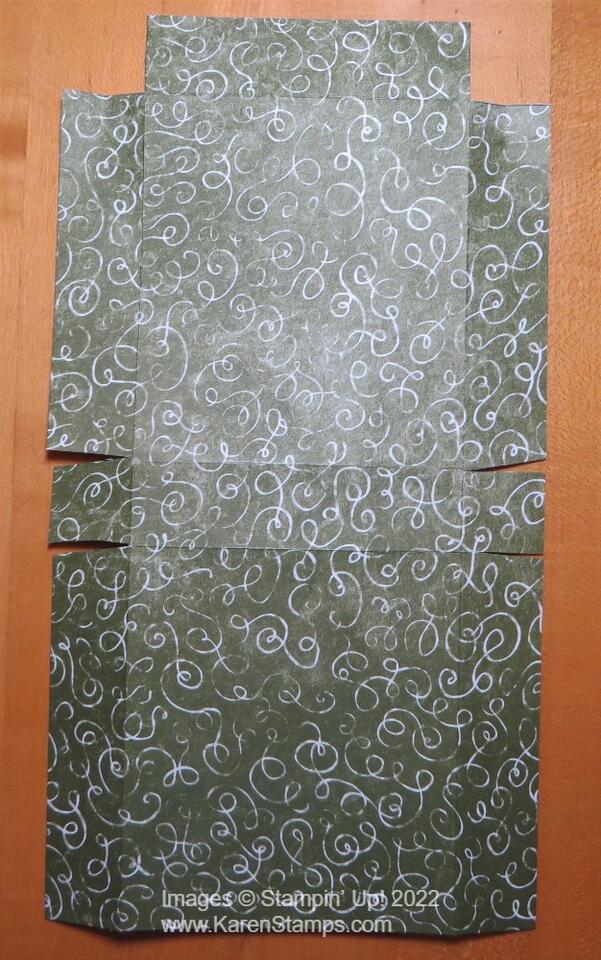 Fall Treat Bag cutting diagram